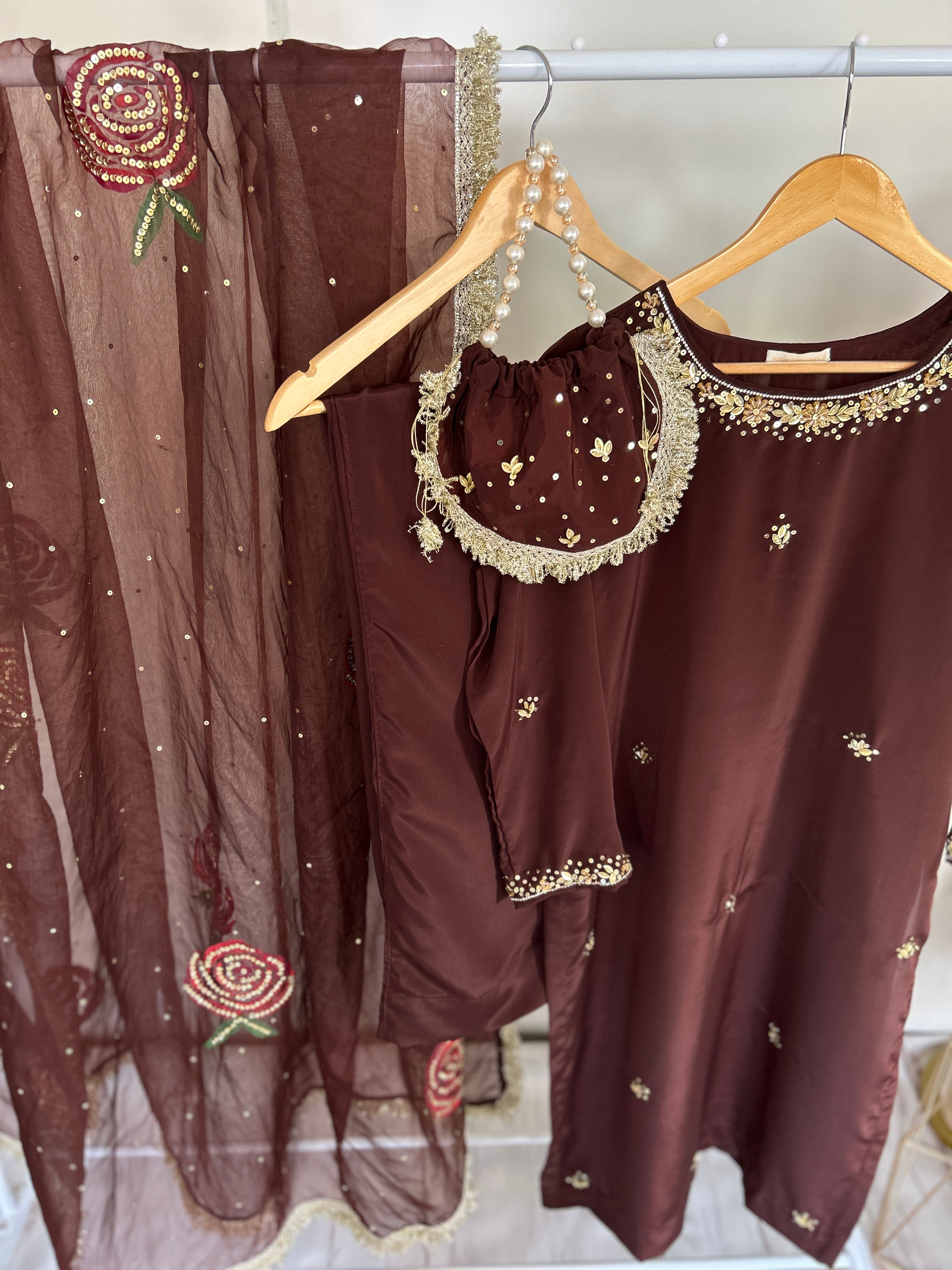 Gul-e-Zar-Dark Brown